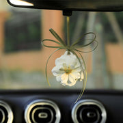 Car Mounted Perfume Ranunculus Flower Perfume Extender Pendant